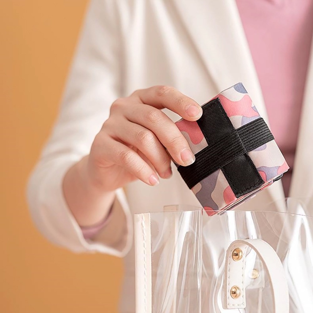 加厚捲捲環保購物袋【款式隨機】SIN8863 購物袋 折疊購物袋 風琴購物袋-細節圖11