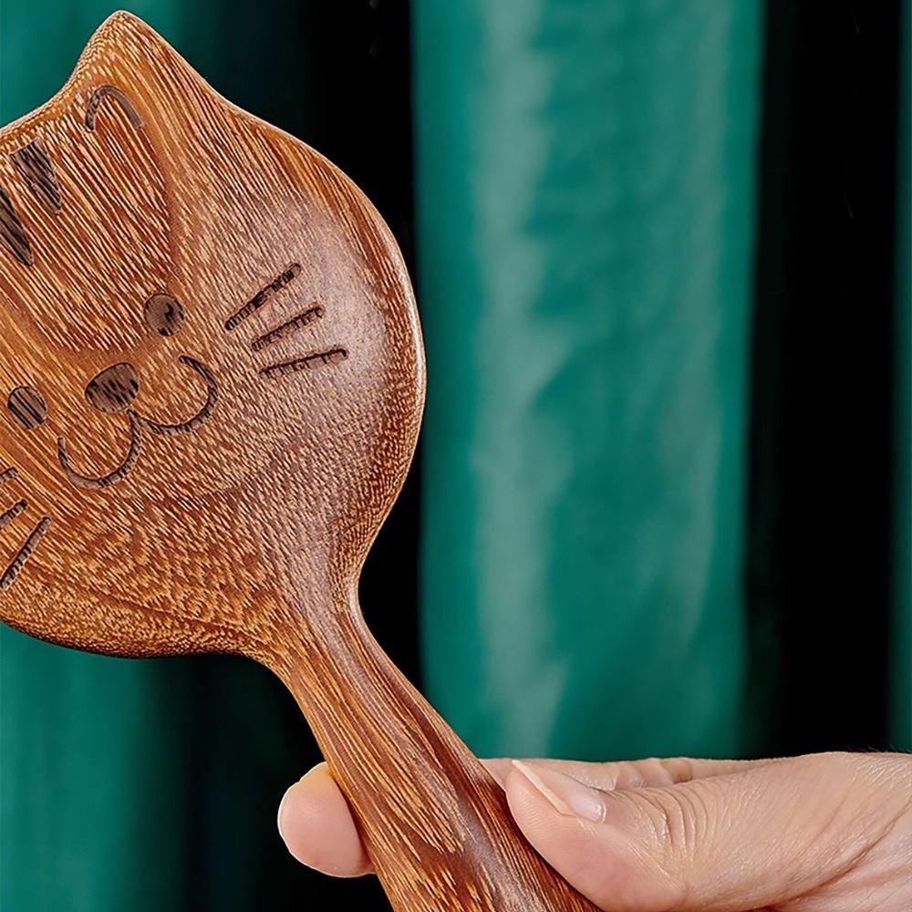 木質貓咪按摩梳 SIN8657 按摩梳 刮痧 頭皮按摩梳 按摩刷-細節圖5