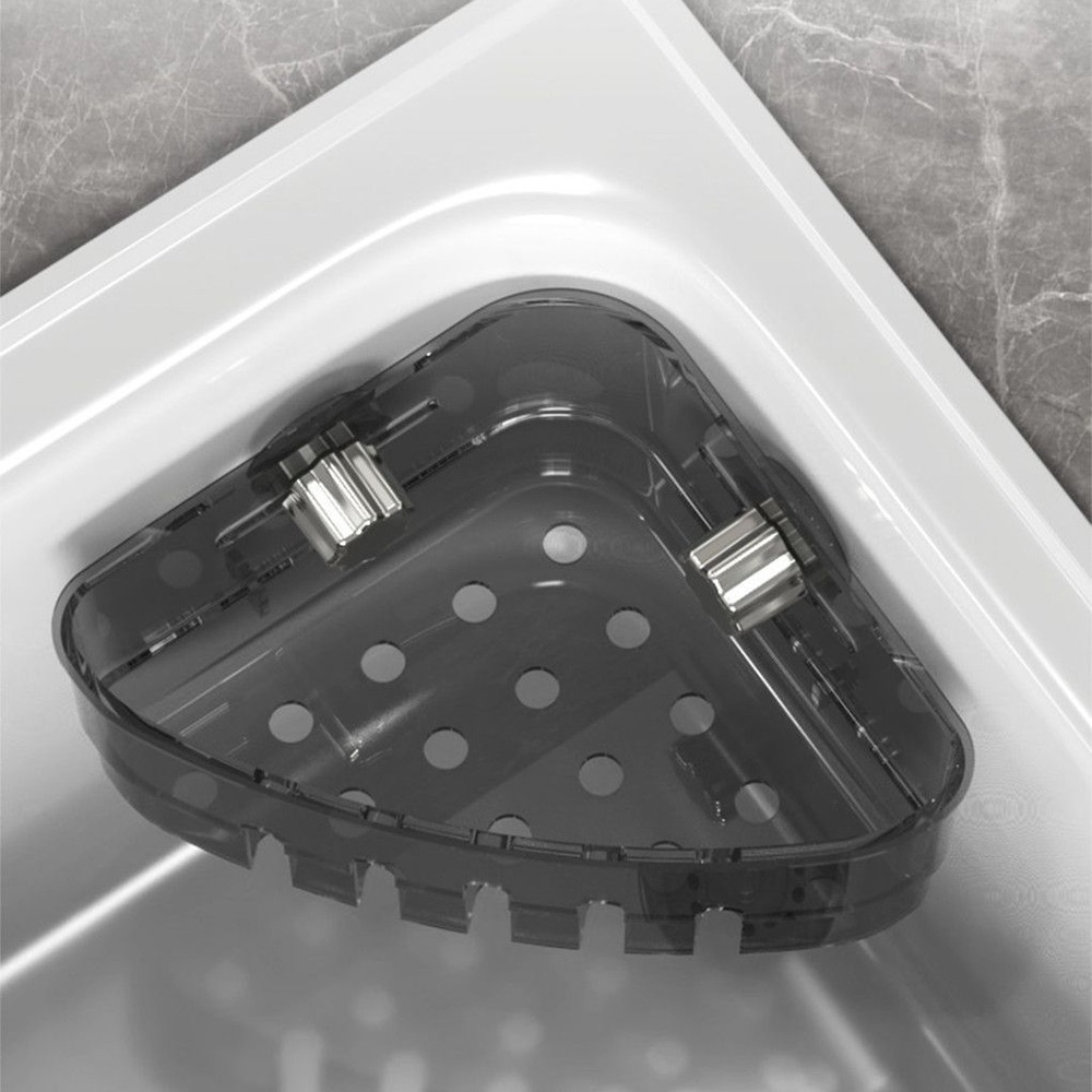 吸盤水槽瀝水收納架 SIN6241 收納架 海綿架 瀝水架 瀝水收納架 水槽收納架 廚房收納 浴室收納 轉角收納架-細節圖9