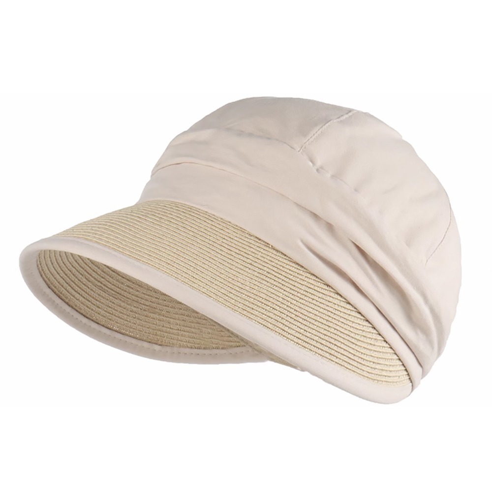 日系布藝拼接遮陽帽 MZ2496 遮陽帽 防曬帽 漁夫帽 貝雷帽 草帽 防曬 遮陽-細節圖2