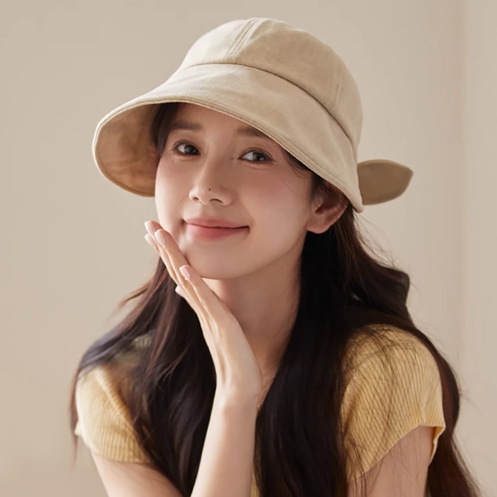 棉麻蝴蝶結寬帽沿遮陽帽 0613 漁夫帽 遮陽帽 防曬帽 棒球帽 盆帽 防曬 遮陽-細節圖4