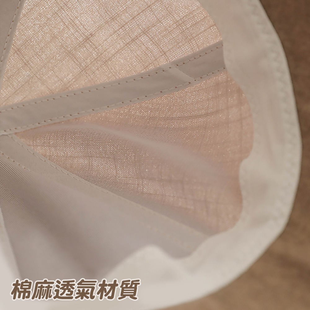 棉麻蝴蝶結寬帽沿遮陽帽 0613 漁夫帽 遮陽帽 防曬帽 棒球帽 盆帽 防曬 遮陽-細節圖7