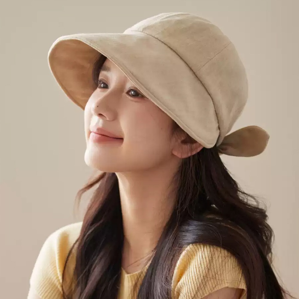 棉麻蝴蝶結寬帽沿遮陽帽 0613 漁夫帽 遮陽帽 防曬帽 棒球帽 盆帽 防曬 遮陽-細節圖11