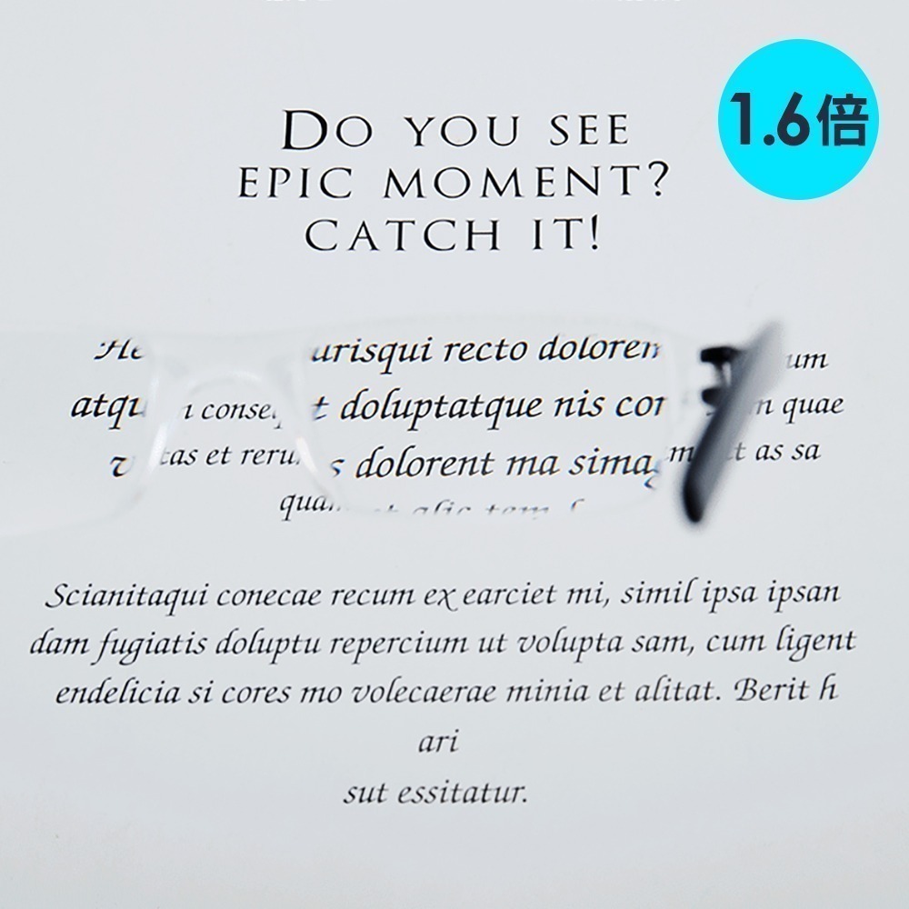 輕巧無框1.6倍放大眼鏡 附眼鏡盒 SJ8199 放大眼鏡 放大鏡-細節圖6