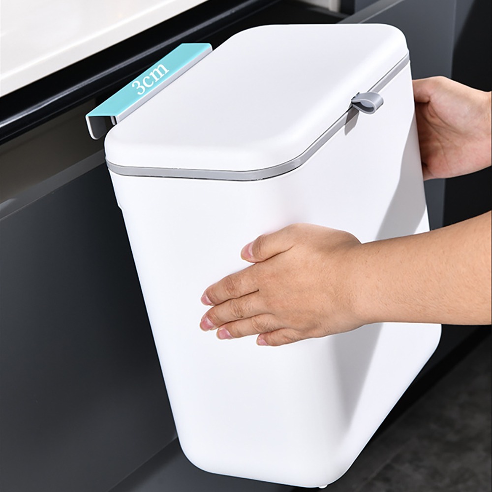 自動收口滑蓋懸浮垃圾桶 Y4805 垃圾桶 廚房垃圾桶 廚餘桶 家用垃圾桶 懸浮垃圾桶-細節圖11