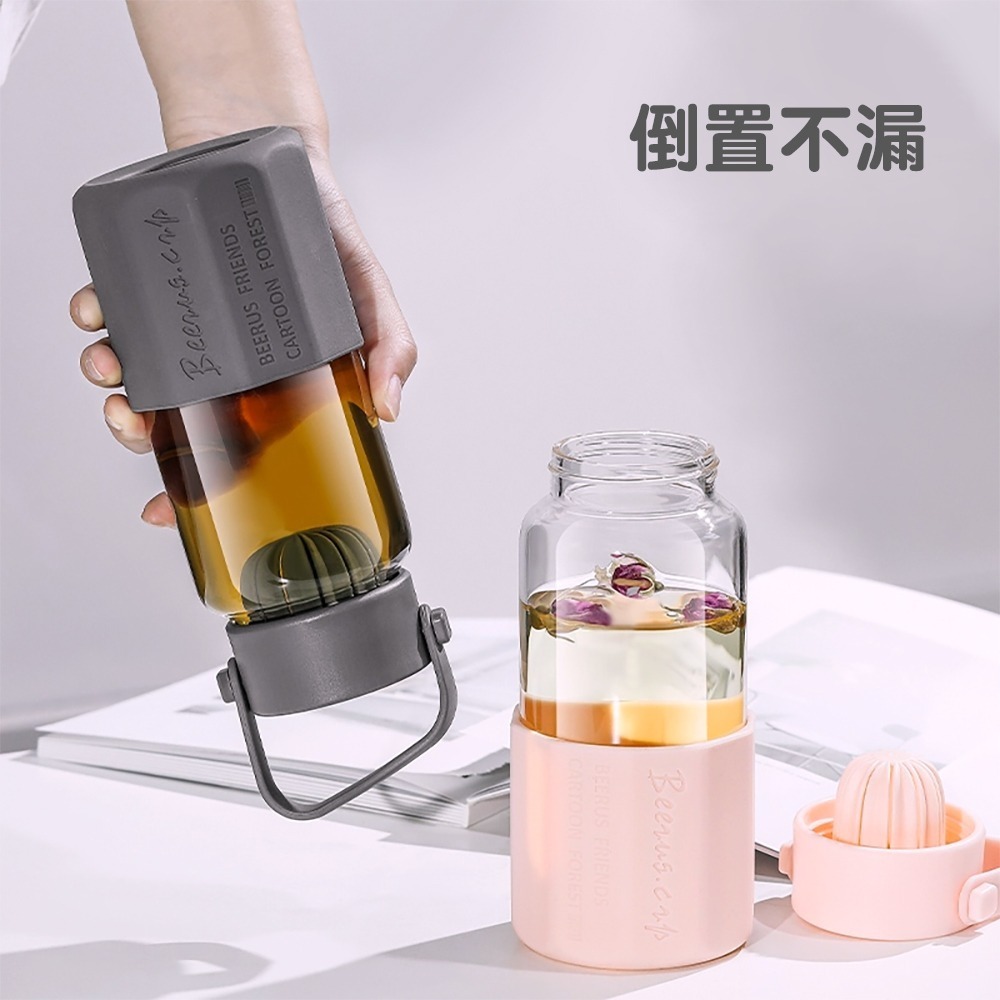 純色質感手提玻璃水壺 LPC001 玻璃杯 玻璃水杯 泡茶杯 泡茶玻璃杯 玻璃水壺-細節圖4