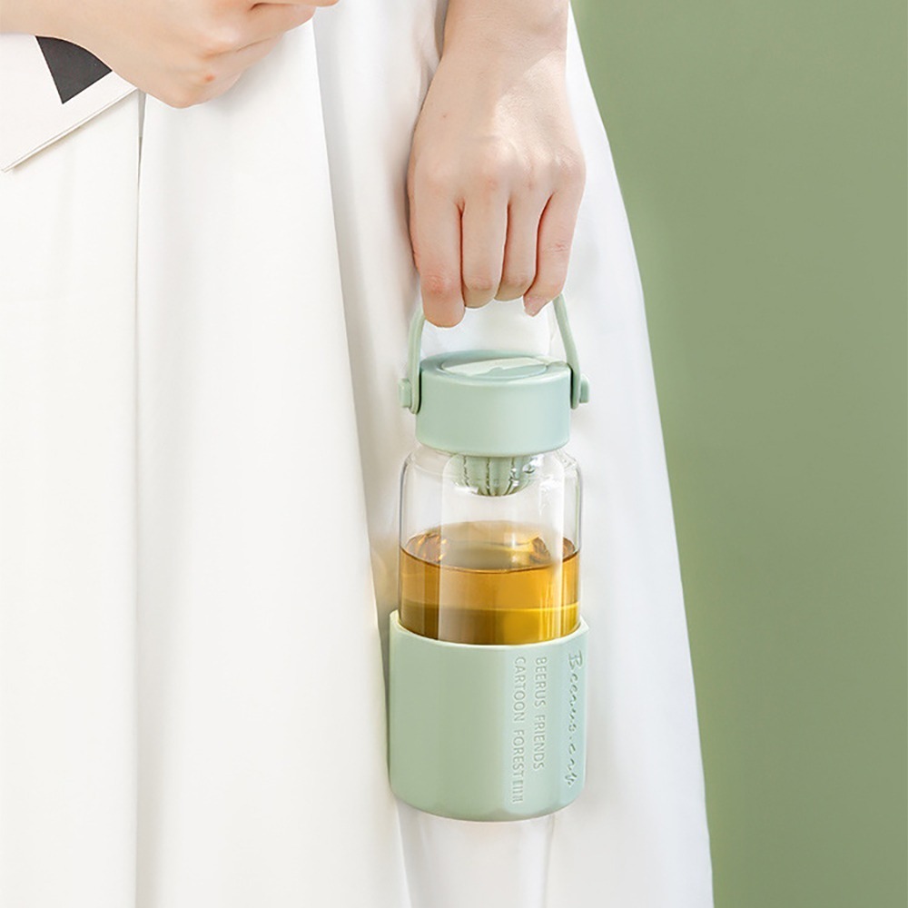 純色質感手提玻璃水壺 LPC001 玻璃杯 玻璃水杯 泡茶杯 泡茶玻璃杯 玻璃水壺-細節圖5