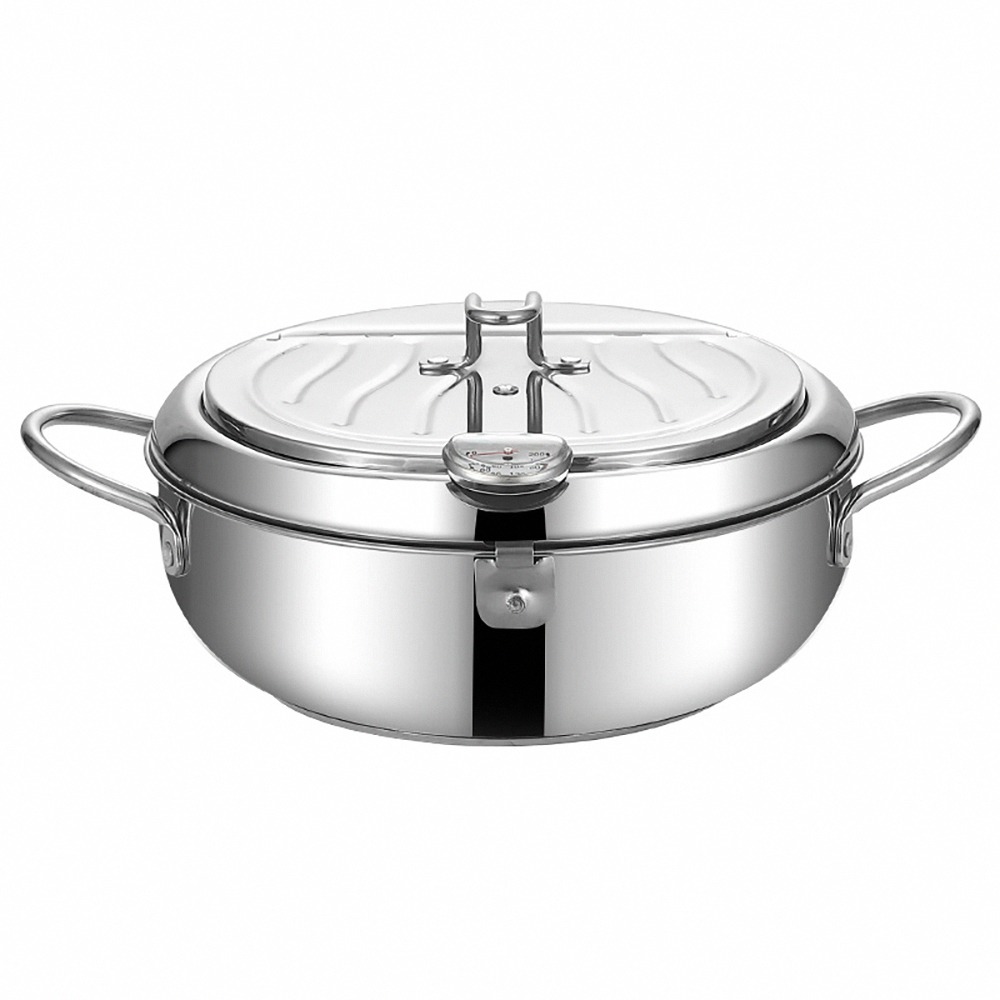 304不鏽鋼油炸鍋 IJ188 油炸鍋 鍋具 天婦羅油炸鍋-細節圖2