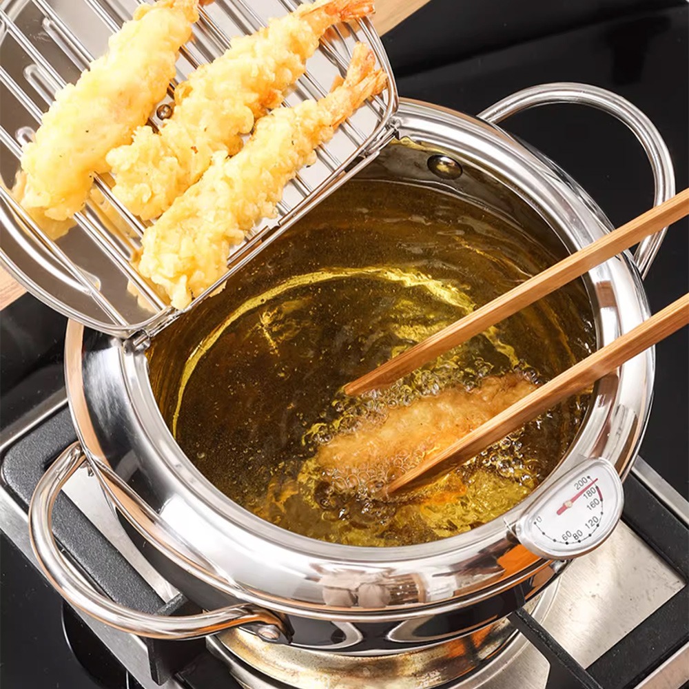 304不鏽鋼油炸鍋 IJ188 油炸鍋 鍋具 天婦羅油炸鍋-細節圖11