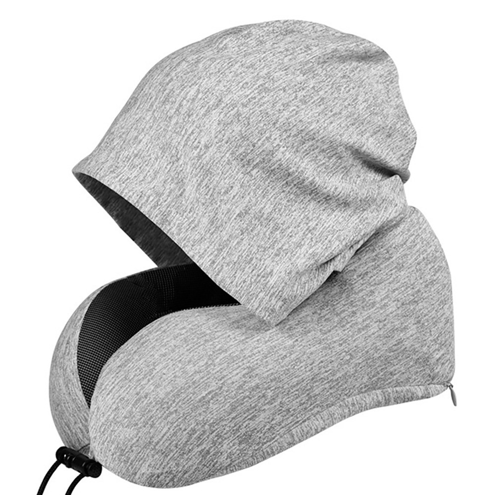 連帽記憶棉頸枕 F50 旅行U型枕 午睡枕 U型枕 出國頸枕 護頸枕 飛機枕 記憶棉頸枕 旅行頸枕-規格圖10