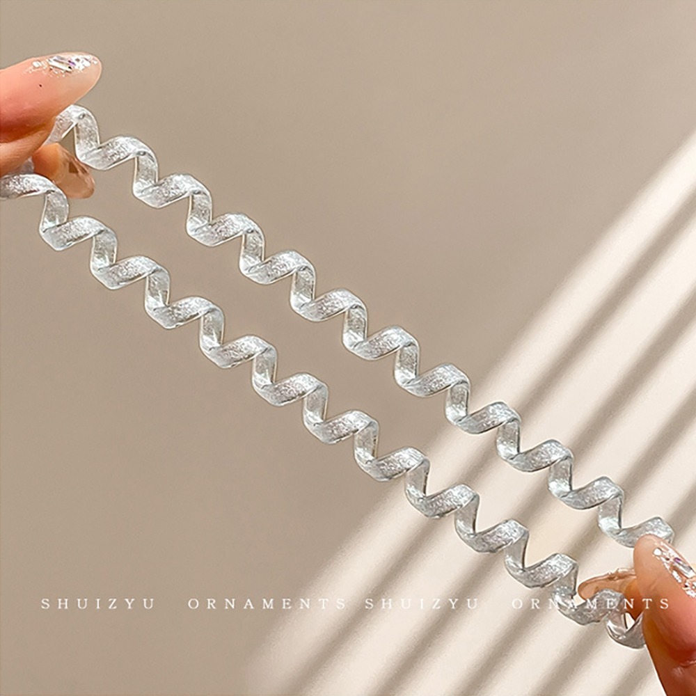 果凍色電話線4入/組【顏色隨機】SIN7427 電話線髮繩 髮束 髮繩 橡皮筋 綁頭髮橡皮筋-細節圖5