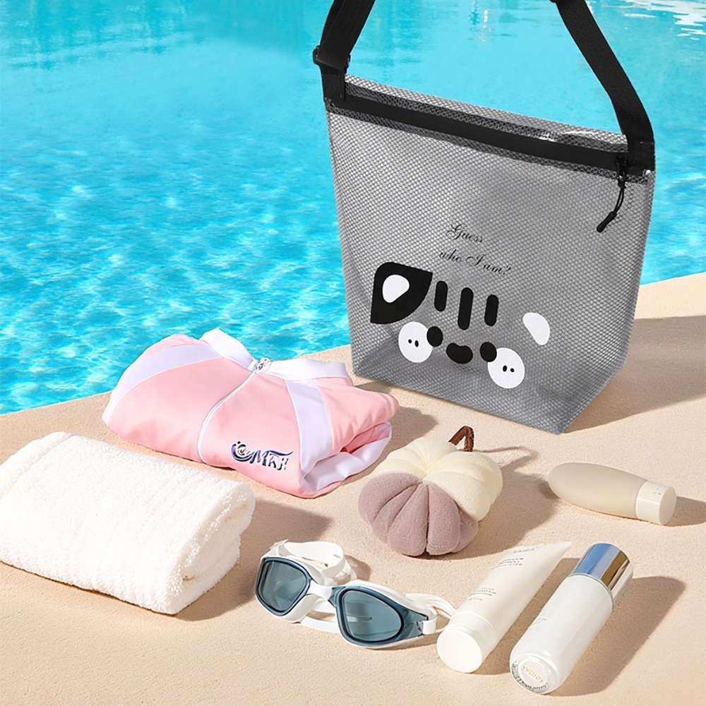 萌趣游泳包 MH25716 沙灘包 游泳包 防水包 斜肩包 斜背包-細節圖4