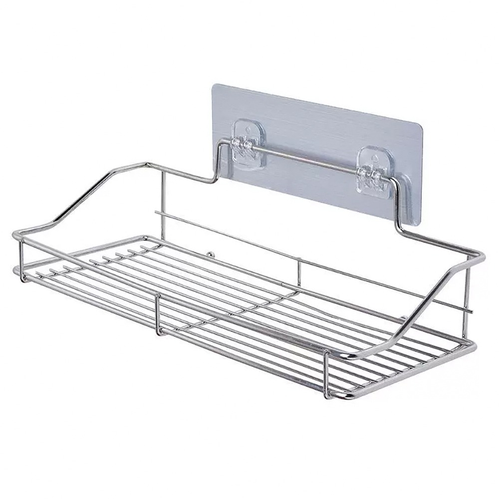 無痕壁貼不鏽鋼置物架 SIN9226 不鏽鋼置物架 置物架 收納架 浴室收納 居家收納 廚房收納-細節圖2