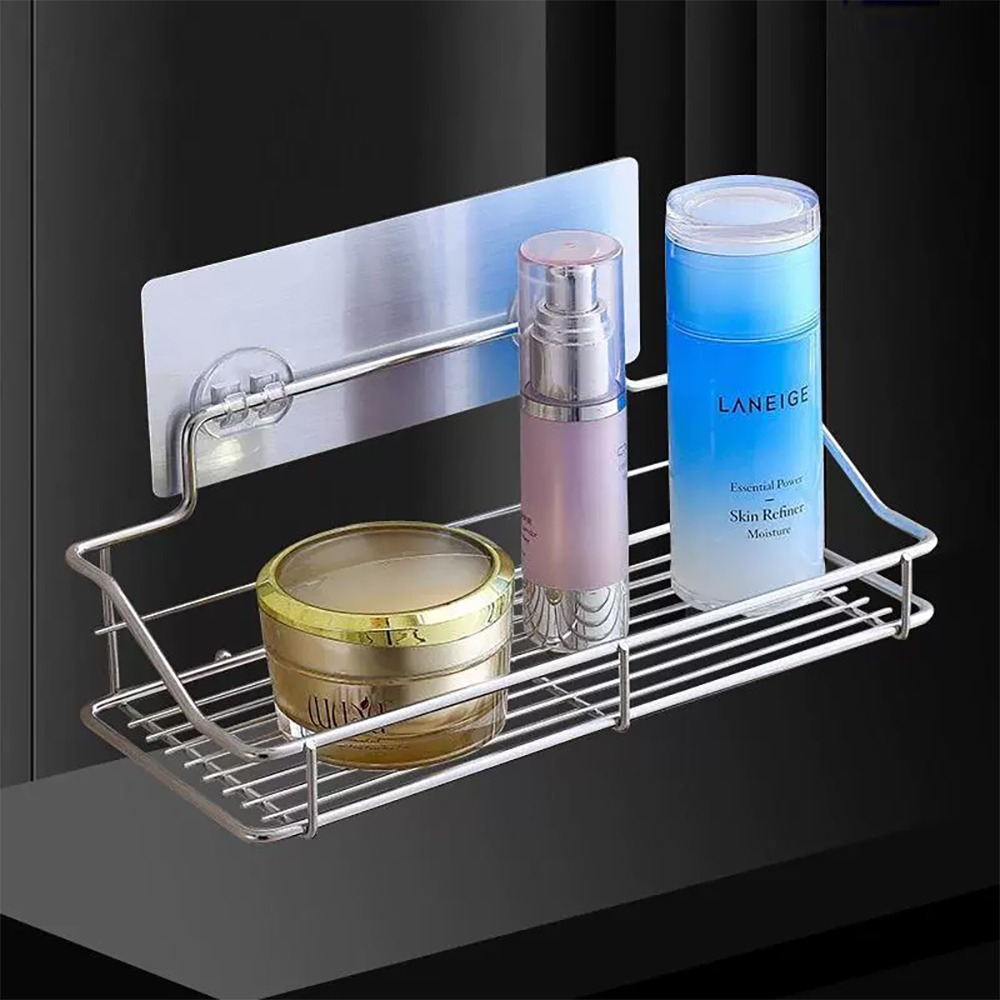 無痕壁貼不鏽鋼置物架 SIN9226 不鏽鋼置物架 置物架 收納架 浴室收納 居家收納 廚房收納-細節圖3