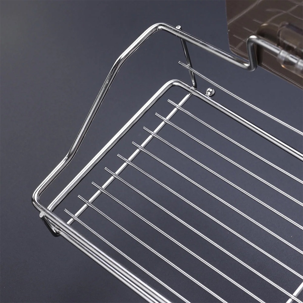 無痕壁貼不鏽鋼置物架 SIN9226 不鏽鋼置物架 置物架 收納架 浴室收納 居家收納 廚房收納-細節圖6