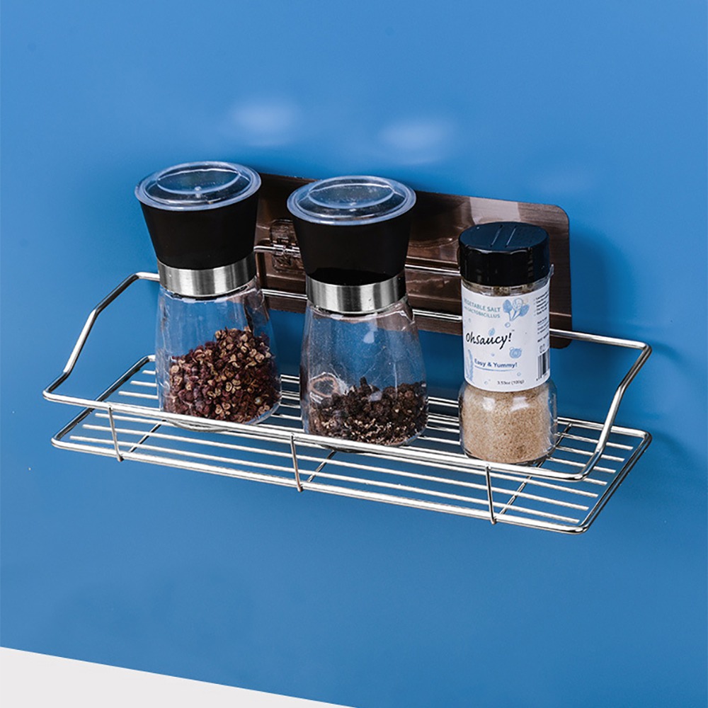 無痕壁貼不鏽鋼置物架 SIN9226 不鏽鋼置物架 置物架 收納架 浴室收納 居家收納 廚房收納-細節圖9