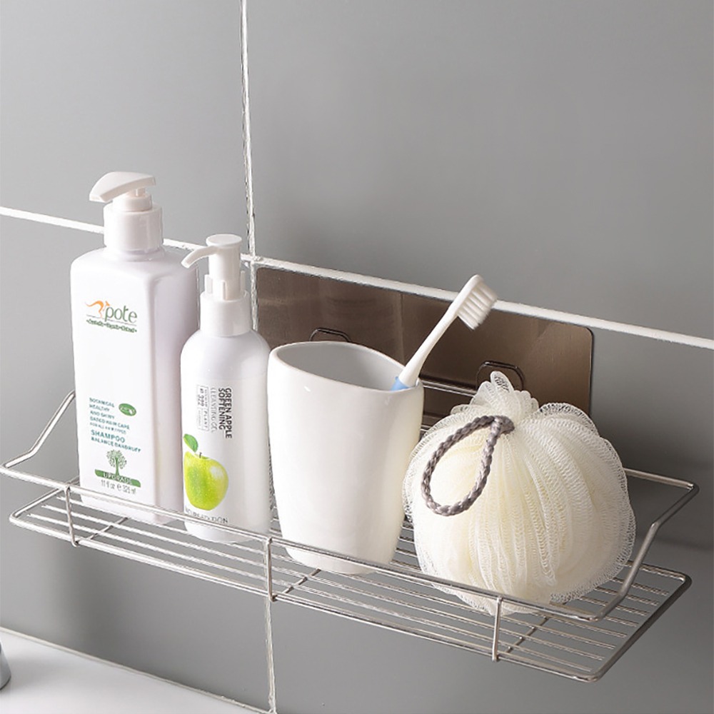 無痕壁貼不鏽鋼置物架 SIN9226 不鏽鋼置物架 置物架 收納架 浴室收納 居家收納 廚房收納-細節圖10