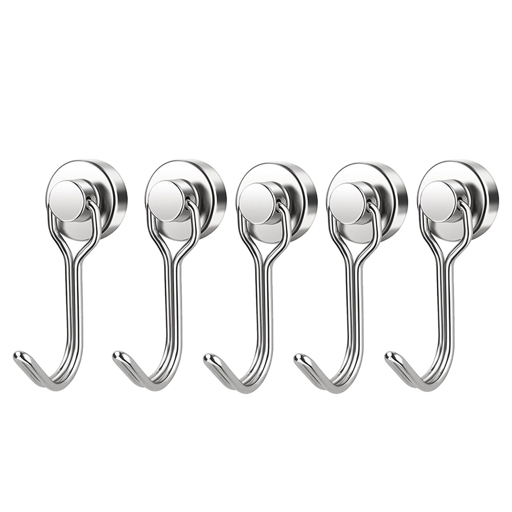 強力磁鐵掛勾5入/組 SIN9335 磁鐵掛勾 掛勾 居家收納 收納 收納掛勾-細節圖2