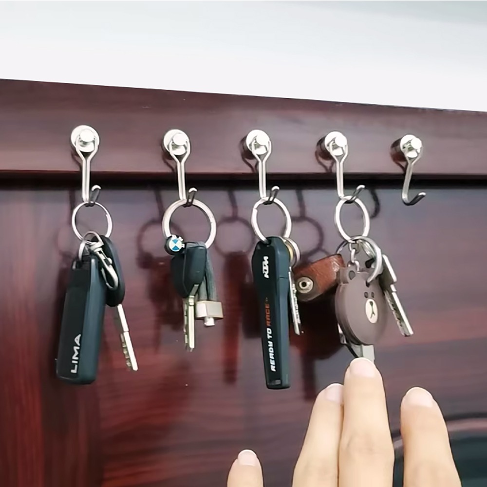 強力磁鐵掛勾5入/組 SIN9335 磁鐵掛勾 掛勾 居家收納 收納 收納掛勾-細節圖9