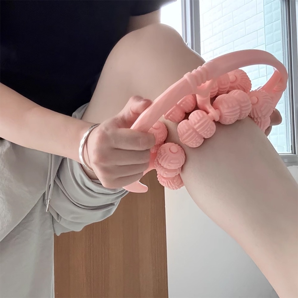 32輪腿部環形按摩器【顏色隨機】SIN8676 按摩器 腿部按摩器 筋膜按摩 按摩滾輪-細節圖9