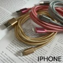 IPhone micro typec USB 合金尼龍數據線 高速傳輸線 充電線 支援2.4A 快充線 裸線特惠 1M-規格圖7
