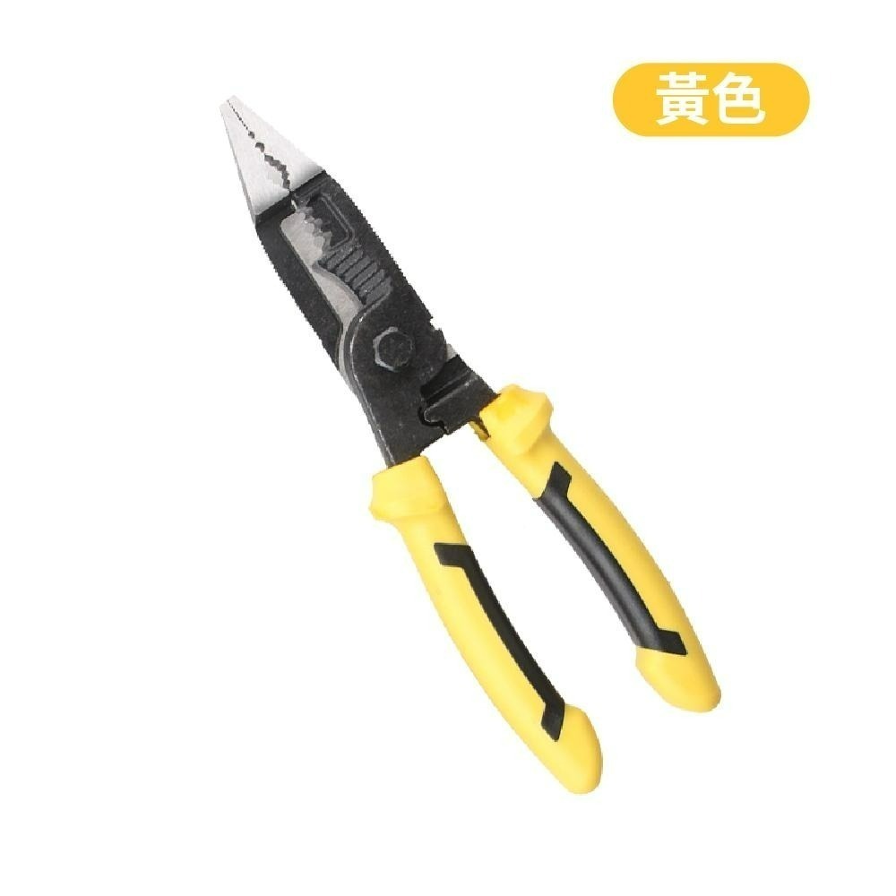 六合一 電工鉗 高硬度 多功能鋼絲鉗 老虎鉗 鋼絲鉗 電工鉗 尖嘴鉗 斜嘴鉗 斷線鉗 剪切 剝線【森森五金】-細節圖3
