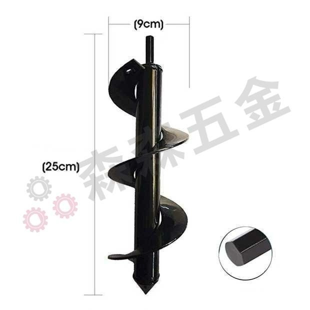 鬆土鑽 電鑽螺旋鬆土 園藝種植打洞神器 合金地鑽鑽頭 花園種花 菜地種菜 挖土 鑽土必備 麻花鑽頭【森森五金】-細節圖5