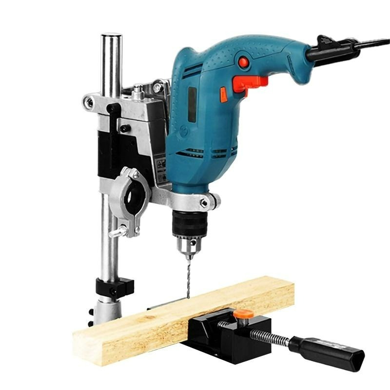 手電鑽支架 雙孔電鑽支架 固定 多功能電鑽支架 電鑽變鑽床 雙孔電鑽支架 電鑽鑽孔架 電鑽鑽孔座【森森五金】-細節圖3