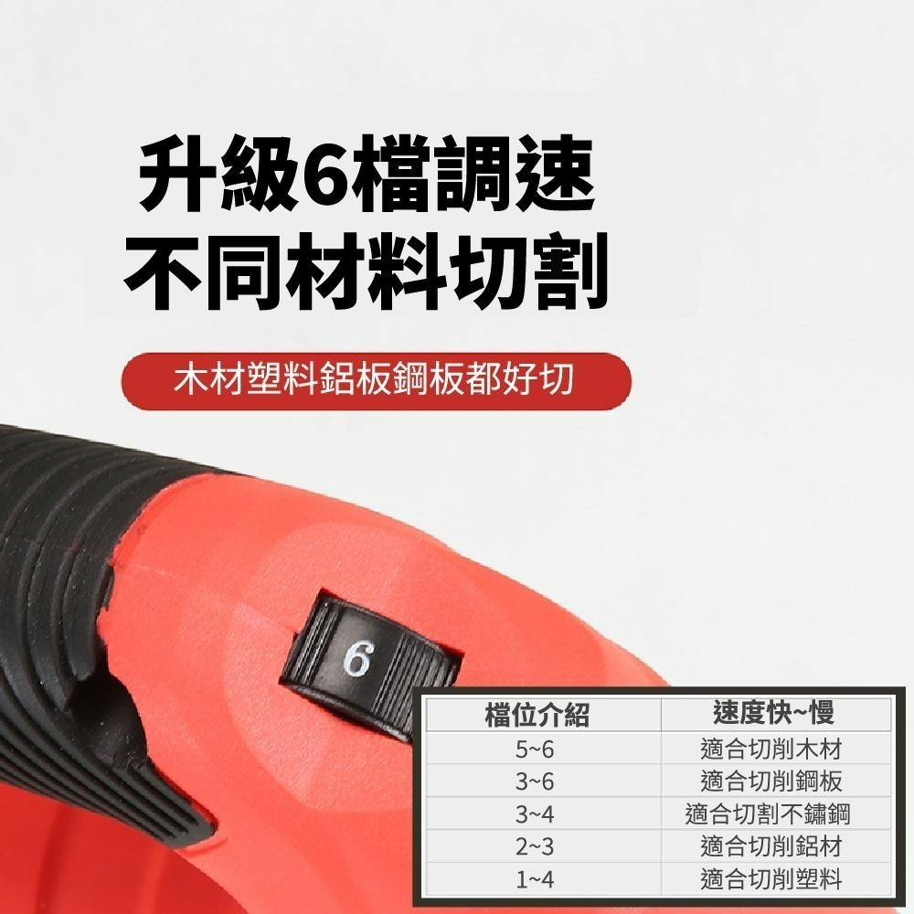 110V線鋸機 曲線鋸 新款可無段調速 電動鋸 附吸塵風嘴 切割機 曲線機 鋸木機【森森五金】-細節圖6