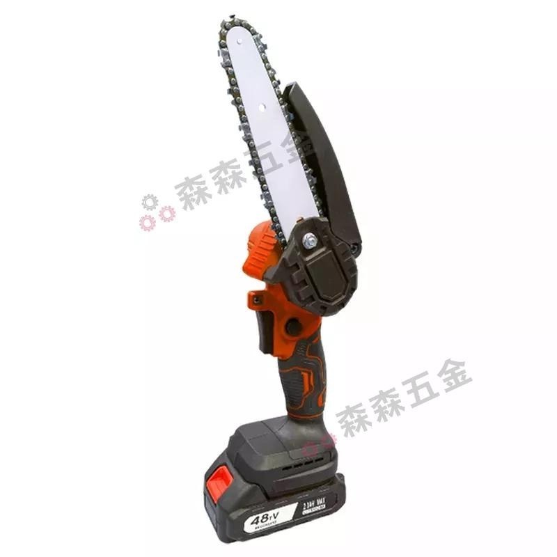 電動鋸子 電鏈鋸 木工電鋸 切割機 鋸子 6吋 充電式電動鋸 [台灣現貨 保固一年]切割機 手持電動修枝鋸【森森五金】-細節圖2