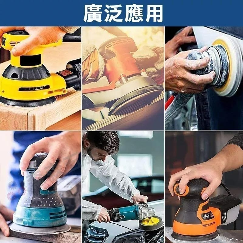 紅砂5寸8孔植絨砂紙 氧化鋁125氣磨拋光砂紙 圓盤砂紙 打磨機自粘砂紙打磨牆面砂紙批發打磨機 砂紙【森森五金】-細節圖5