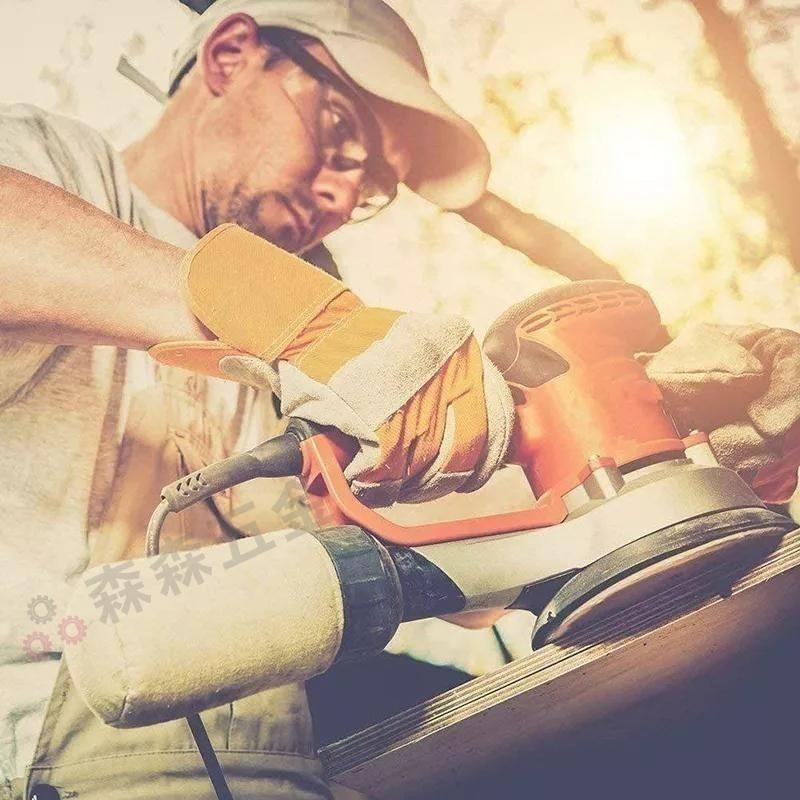 紅砂5寸8孔植絨砂紙 氧化鋁125氣磨拋光砂紙 圓盤砂紙 打磨機自粘砂紙打磨牆面砂紙批發打磨機 砂紙【森森五金】-細節圖6