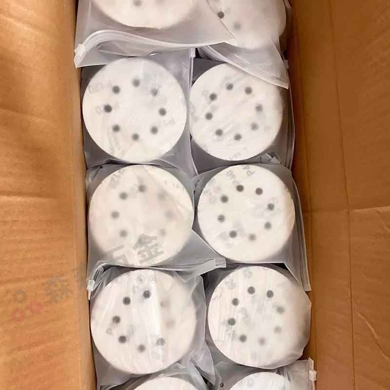 紅砂5寸8孔植絨砂紙 氧化鋁125氣磨拋光砂紙 圓盤砂紙 打磨機自粘砂紙打磨牆面砂紙批發打磨機 砂紙【森森五金】-細節圖8