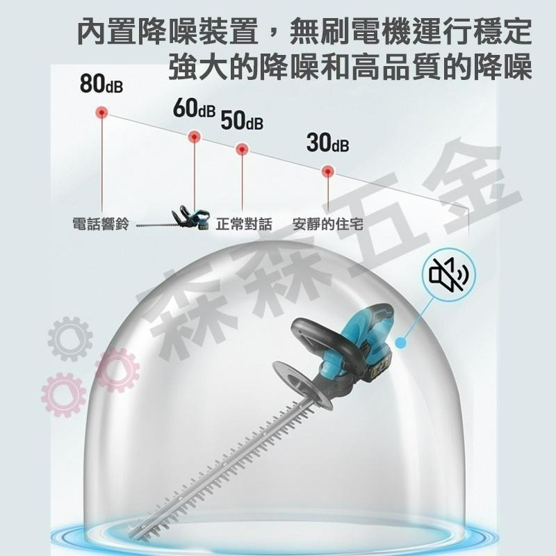 無刷綠籬機 綠籬機 電動籬笆剪 1880W籬笆剪枝機 修枝剪 圍籬剪雙刃鋰電修籬機【森森五金】-細節圖6