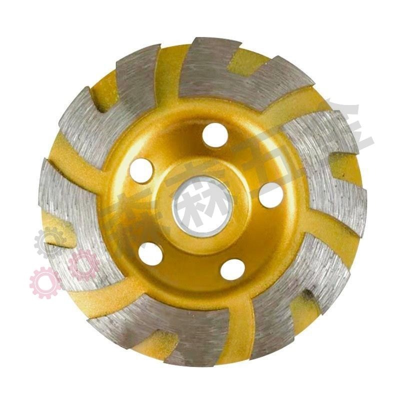 金剛石碗磨片 石磨片 4吋金剛石磨輪 大理石磨片 碗型砂輪 砂輪機 粗磨 金剛石 磨盤 磨片 混泥土磨盤【森森五金】-細節圖2