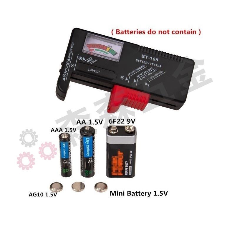 電池測試儀 BT-168D 指針式 電池測試器 螢幕顯示 電子測電器 1.5V 9V 電力測試 電量測試【森森五金】-細節圖4