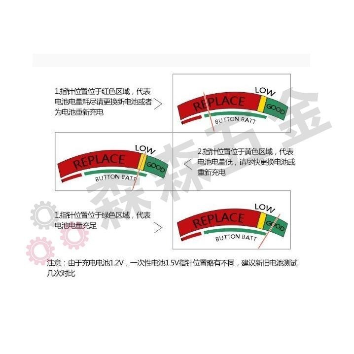 電池測試儀 BT-168D 指針式 電池測試器 螢幕顯示 電子測電器 1.5V 9V 電力測試 電量測試【森森五金】-細節圖8