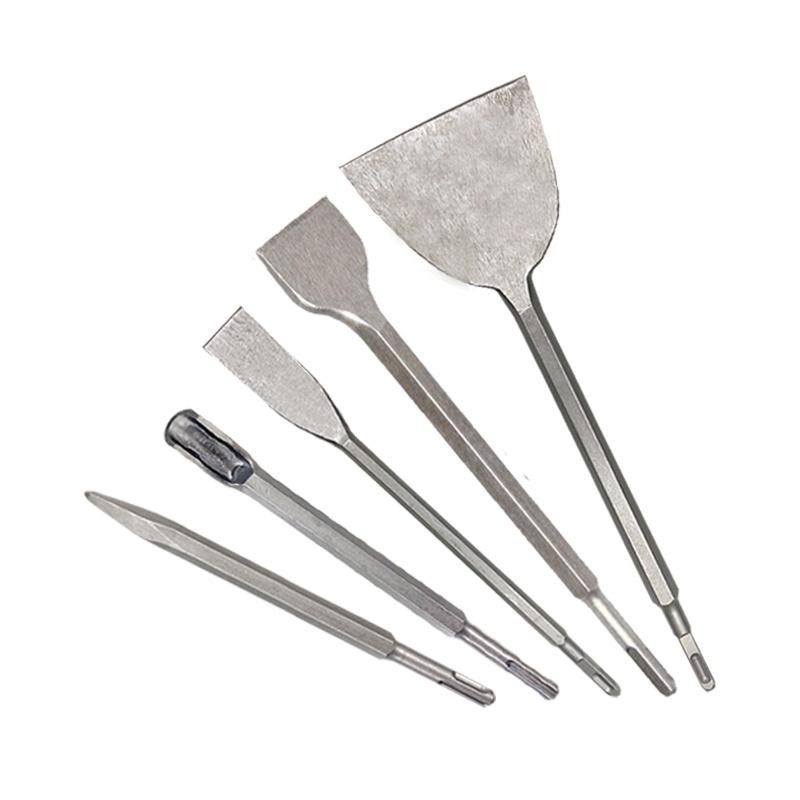 拆銅神器 全套電機銅線工具 拆卸電鎬電錘 拆螺絲 拆銅線 拆舊廢機鑿子 扁鏟 方柄 圓柄 四坑 兩坑兩槽 【森森五金】-細節圖2