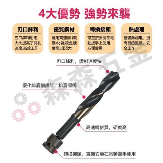 模板鑽尾 圓柄 鑽頭 木工鑽頭 鑽尾 萬用鑽 電動扳手 充電電鑽 充電扳手 鑽孔 建築 營造 工程【森森五金】-細節圖4