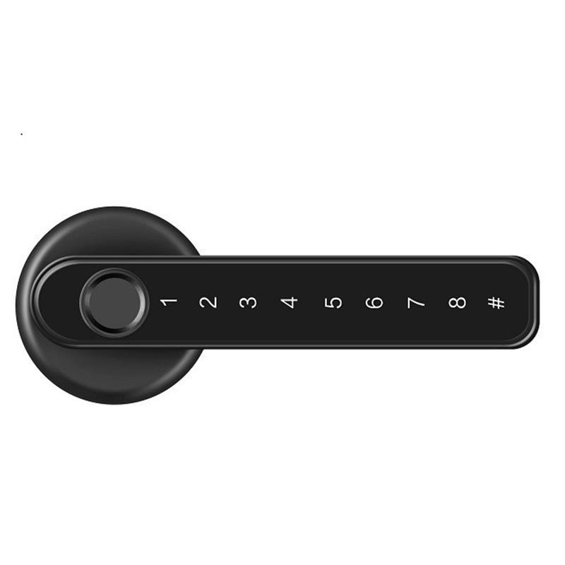 指紋鎖 喇叭鎖 密碼鎖 電子鎖 開鎖 四合一智慧鎖 木門指紋鎖 辦公室指紋鎖 房間門指紋鎖【森森五金】-細節圖2