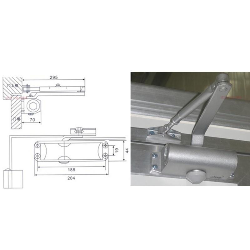 門弓器 自動關門器 閉門器 緩衝閉門器 門弓 關門器 自動關門 防火門 鋁門 液壓緩衝門弓器 自動閉門【森森五金】-細節圖9