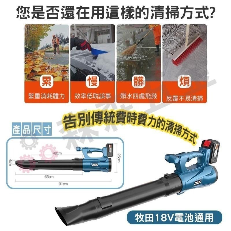 鼓風機 吹風機 吹葉機 吹灰機 吹塵機 牧田款【台灣現貨保固一年】 【森森五金】-細節圖9
