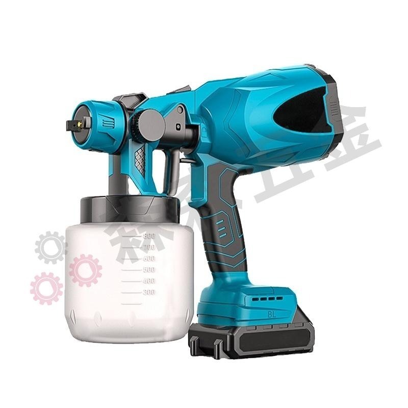 電動噴漆槍 鋰電噴漆槍 無線噴漆 便攜式鋰電噴漆槍【一年保固】電動乳膠漆噴塗機 油漆塗料噴漆 除甲醛自動噴【森森五金】-細節圖2
