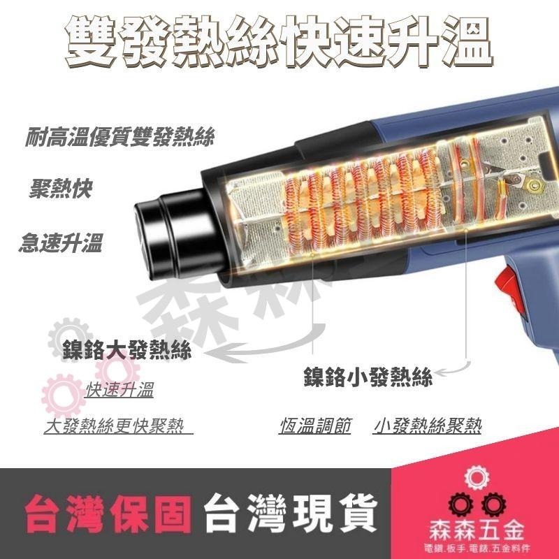 熱風槍 封膜槍 膠膜槍 專業熱風槍 手工DIY 專業級熱風槍 二段式1500W 快速升溫 一年保固【森森五金】-細節圖6
