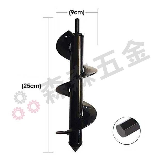 鬆土鑽 電鑽螺旋鬆土 園藝種植打洞神器 合金地鑽鑽頭 花園種花 菜地種菜 挖土 鑽土 鬆土必備 麻花鑽頭【森森五金】-細節圖5