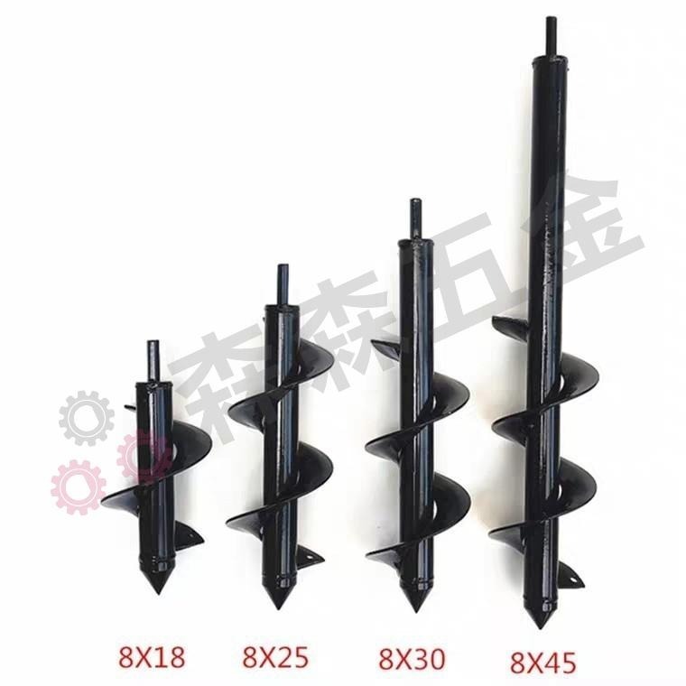 鬆土鑽 電鑽螺旋鬆土 園藝種植打洞神器 合金地鑽鑽頭 花園種花 菜地種菜 挖土 鑽土 鬆土必備 麻花鑽頭【森森五金】-細節圖7