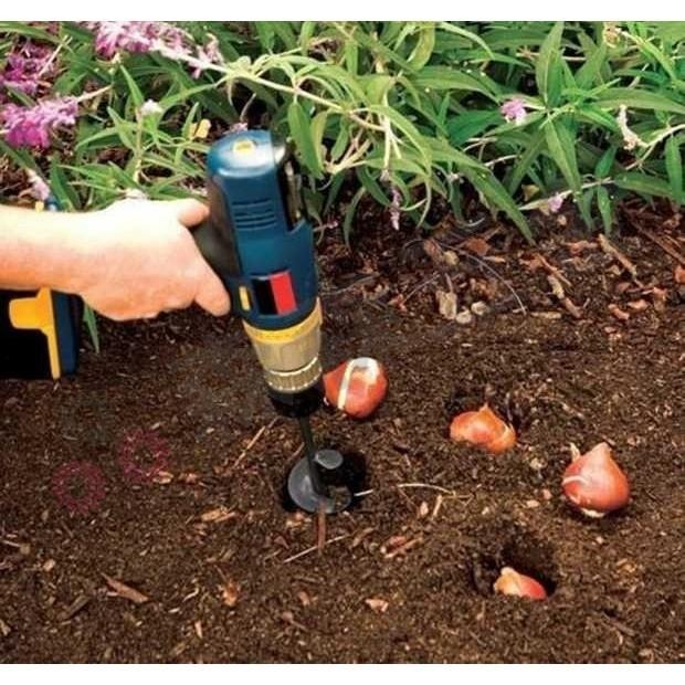 鬆土鑽 電鑽螺旋鬆土 園藝種植打洞神器 合金地鑽鑽頭 花園種花 菜地種菜 挖土 鑽土 鬆土必備 麻花鑽頭【森森五金】-細節圖8