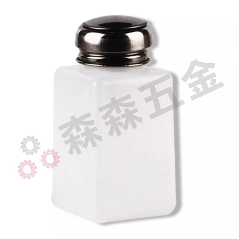 酒精瓶 不銹鋼泵頭 防靜電 180ml 五星不銹鋼泵頭【森森五金】-細節圖2