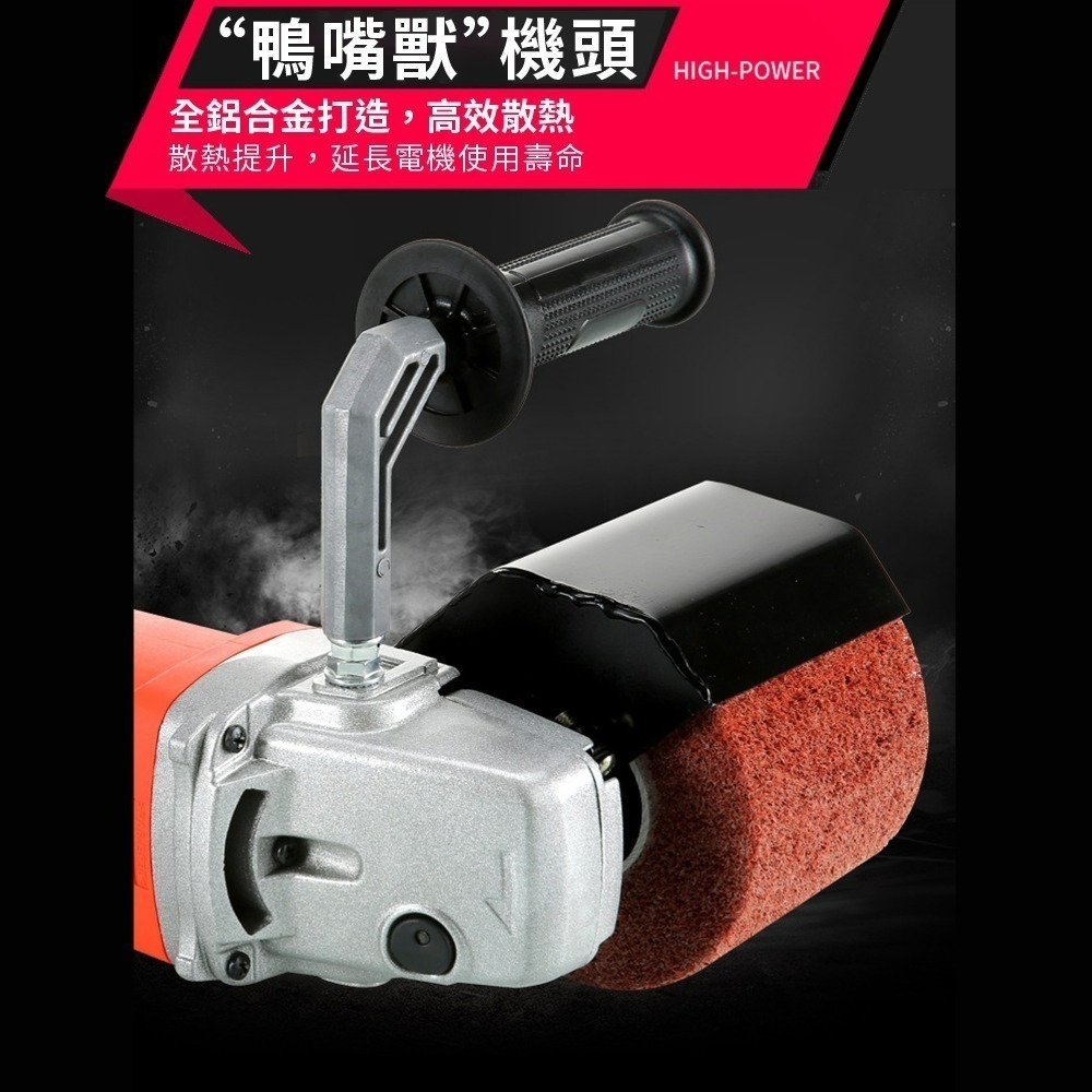 110V多功能拉絲機 拋光 金屬鏡面打磨 不銹鋼木材 電動 拉絲輪 10cm厚度 加厚【森森五金】-細節圖6