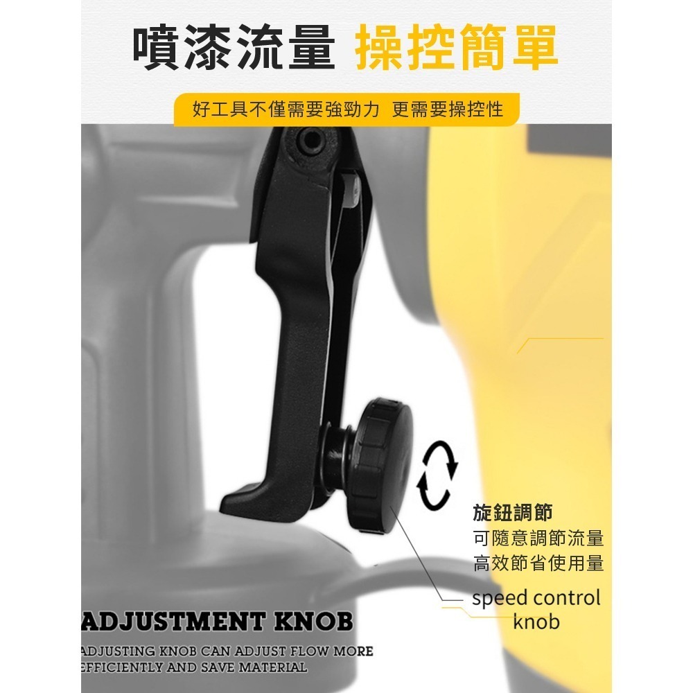 110V噴漆槍 噴漆噴槍 電動噴漆槍 噴塗 油漆乳膠漆水泥漆噴塗機 噴壺 塗刷 【森森五金】-細節圖5